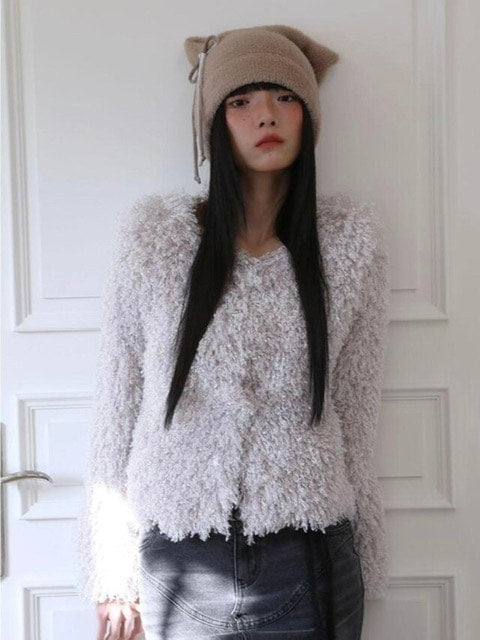 【Uglyshadow】PUPPY JACKET / 【アグリーシャドウ】パピーファー長袖ジャケット