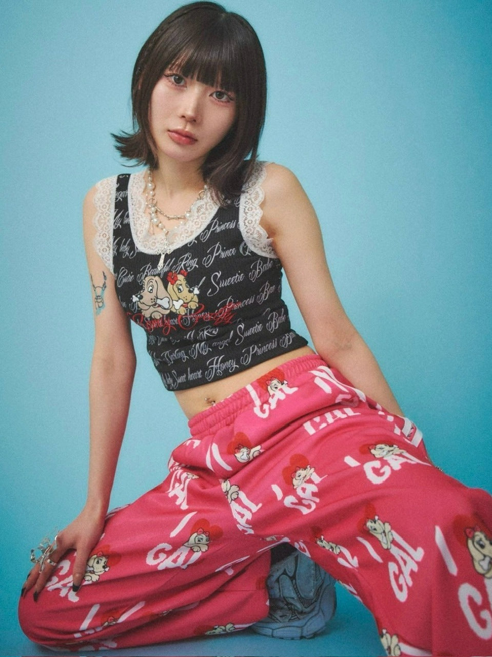 【GALFY】I♡GALジャージパンツ