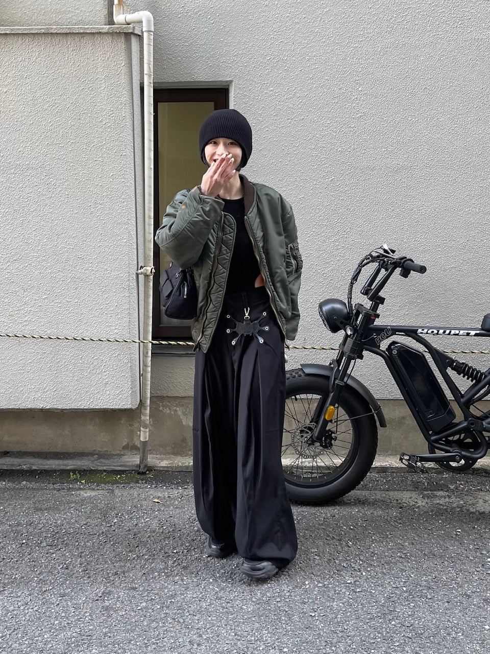 【oaks】side slit long sleeve (2color)