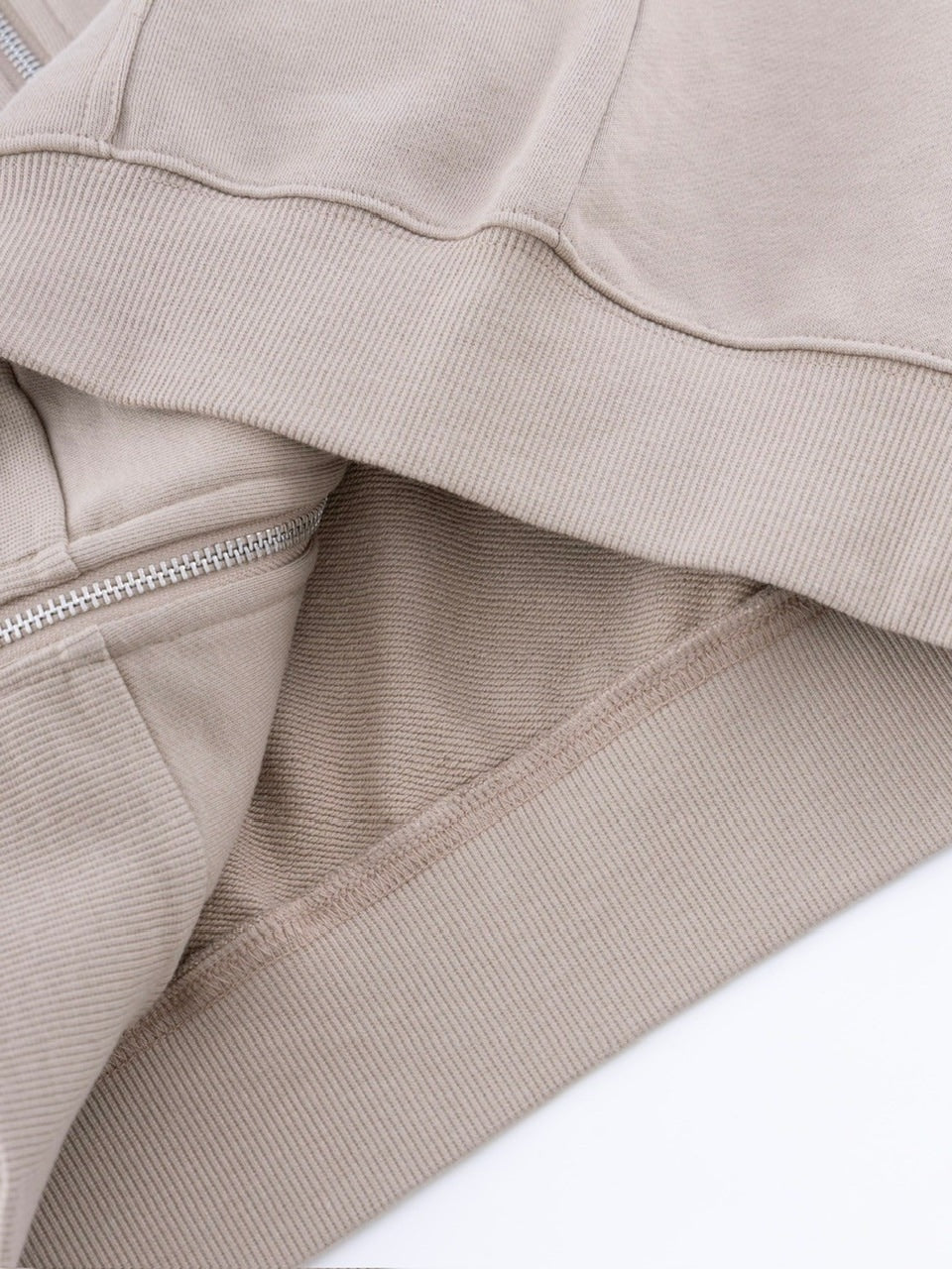 【SUPPLIER】2-Tone Rhinestone Cross Zip Hoodie