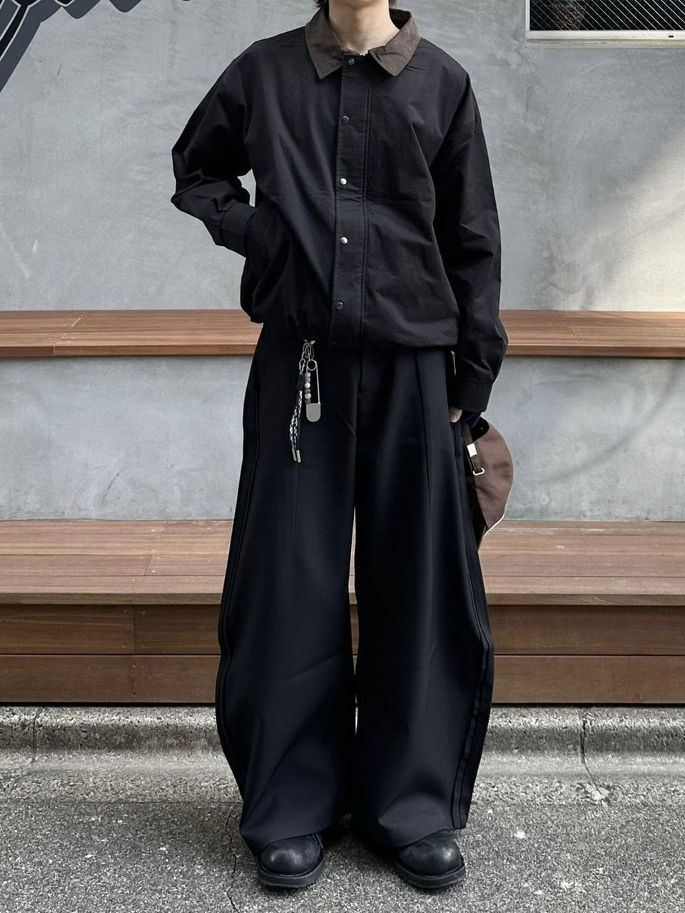 【youll】2tuck slit curve slacks