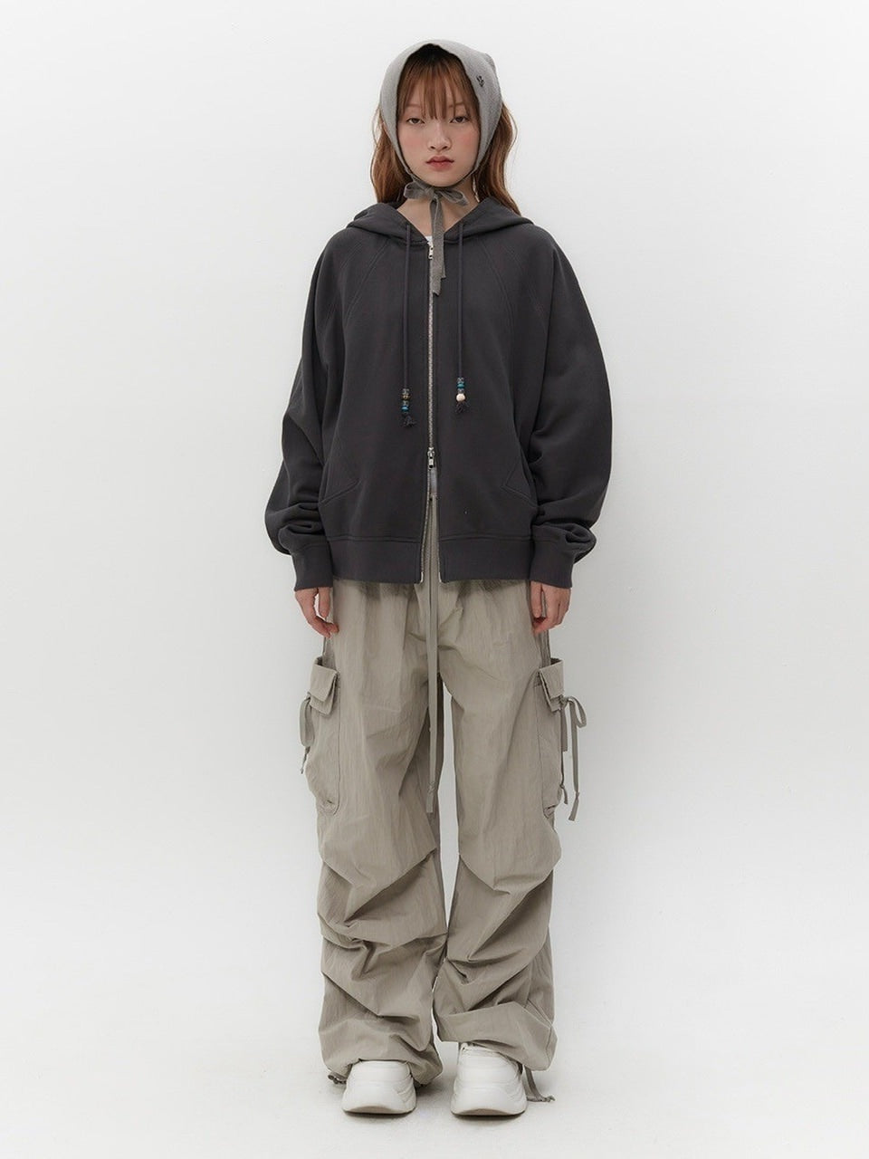 【TUOMIO】KNIT STRAP BONNET