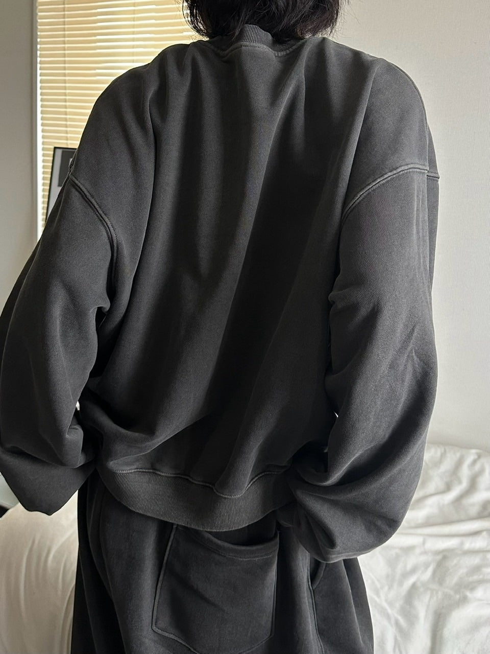 受注制【LUV CODE】pigment sweat shirt (2color)