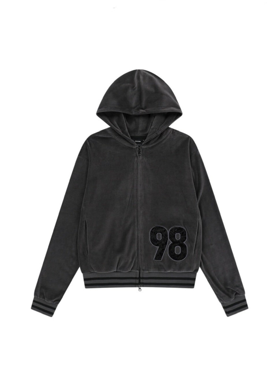 AAKAM】98 Patch Velour Zip-Up Hoodie – PRESSING WEB SHOP