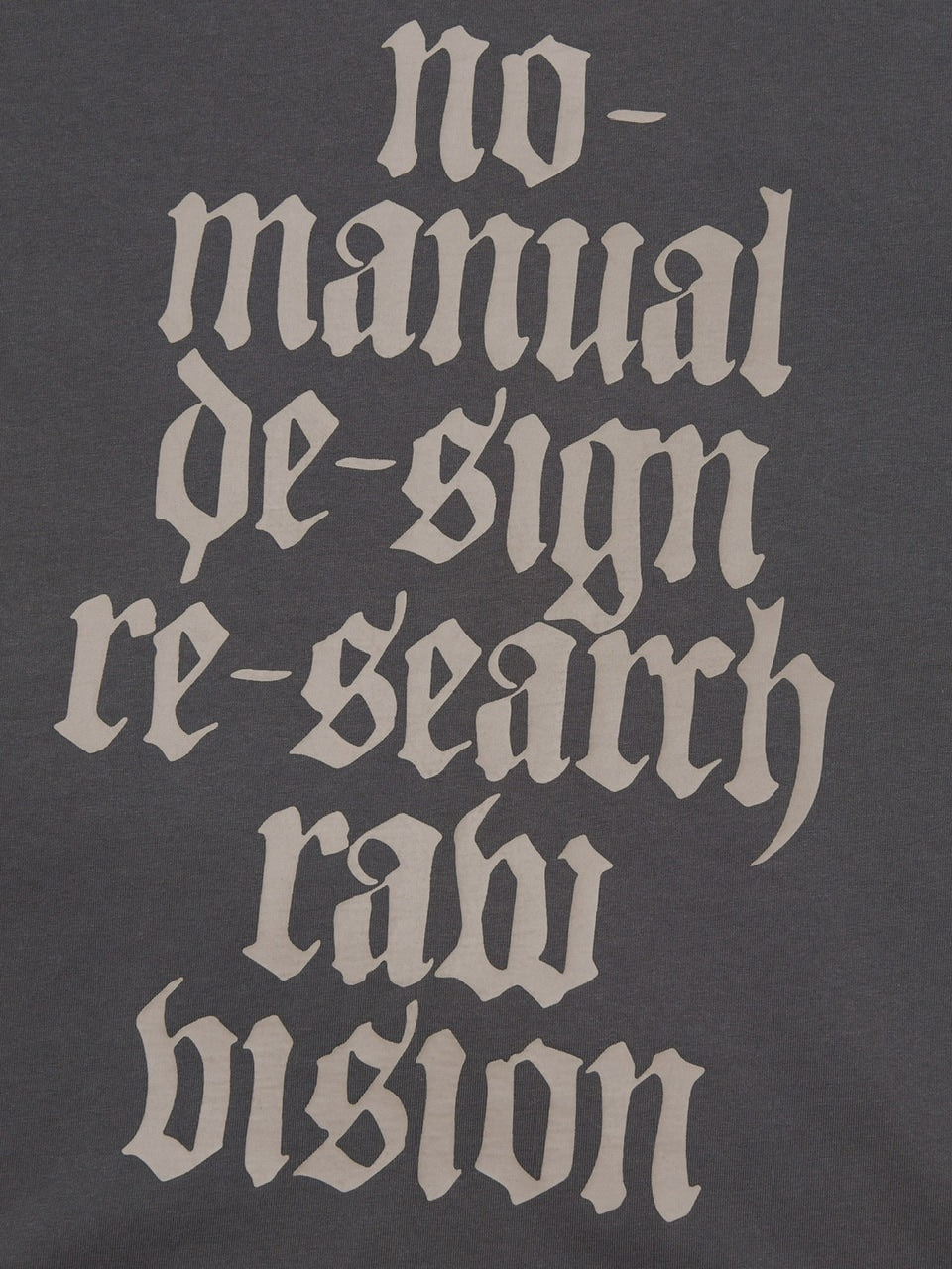 【NOMANUAL】RAW VISION T-SHIRT
