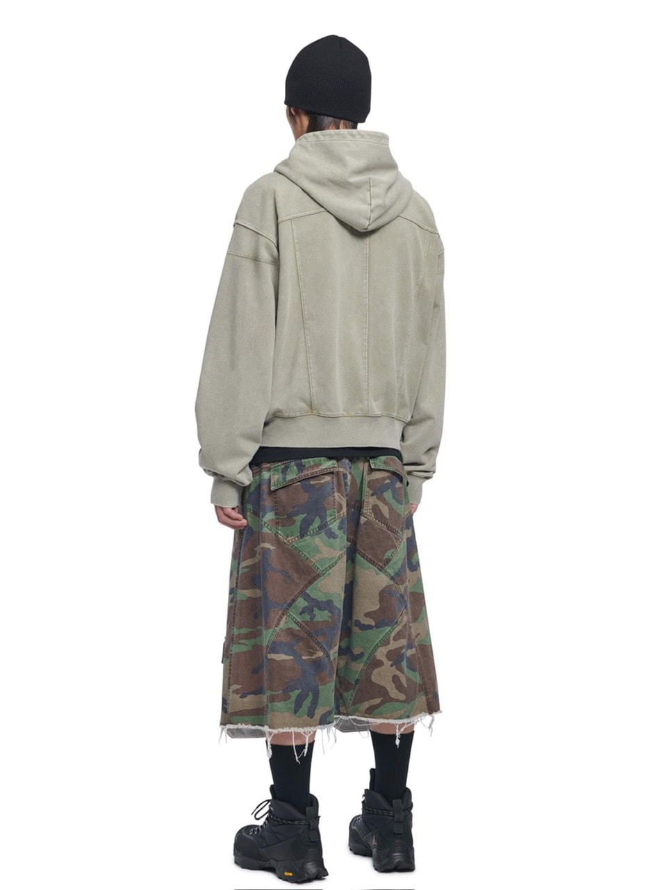 【NOMANUAL】VINTAGE LAYER HOODED ZIP-UP / 【ノーマニュアル】ビンテージレイヤードジップアップパーカー