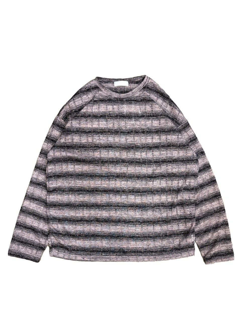 【Chikashitsu +】gradation border knit (5color) / 【チカシツプラス】グラデーションボーダー長袖ニット