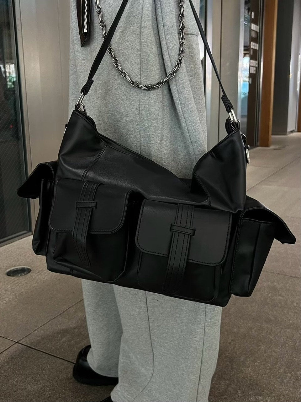 【Chikashitsu +】4pocket leather bag