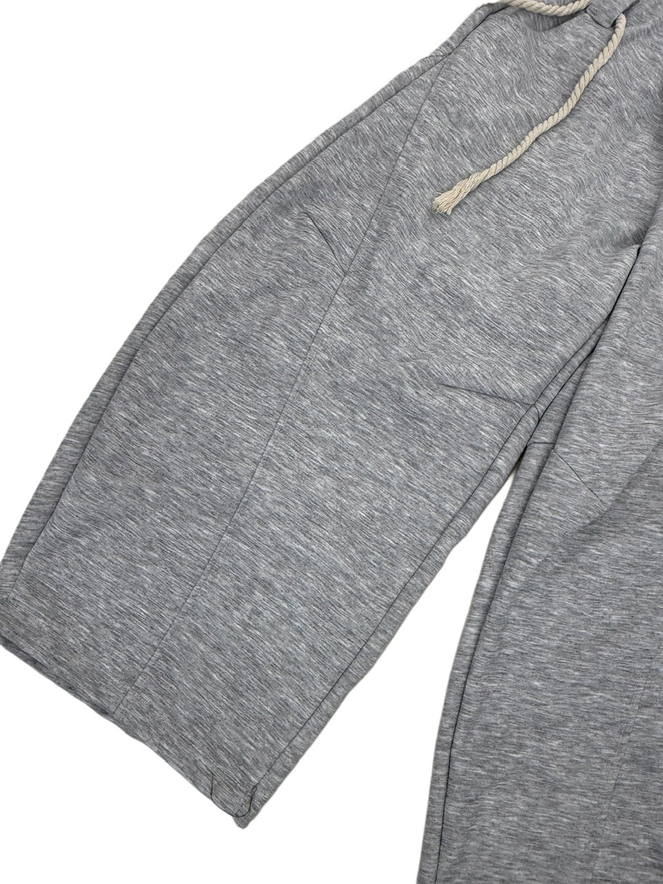 【Nerd out XU】waist rope loose sweat pants (2color) / 【ナードアウトエックスユー】ウエストロープルーズスウェットパンツ