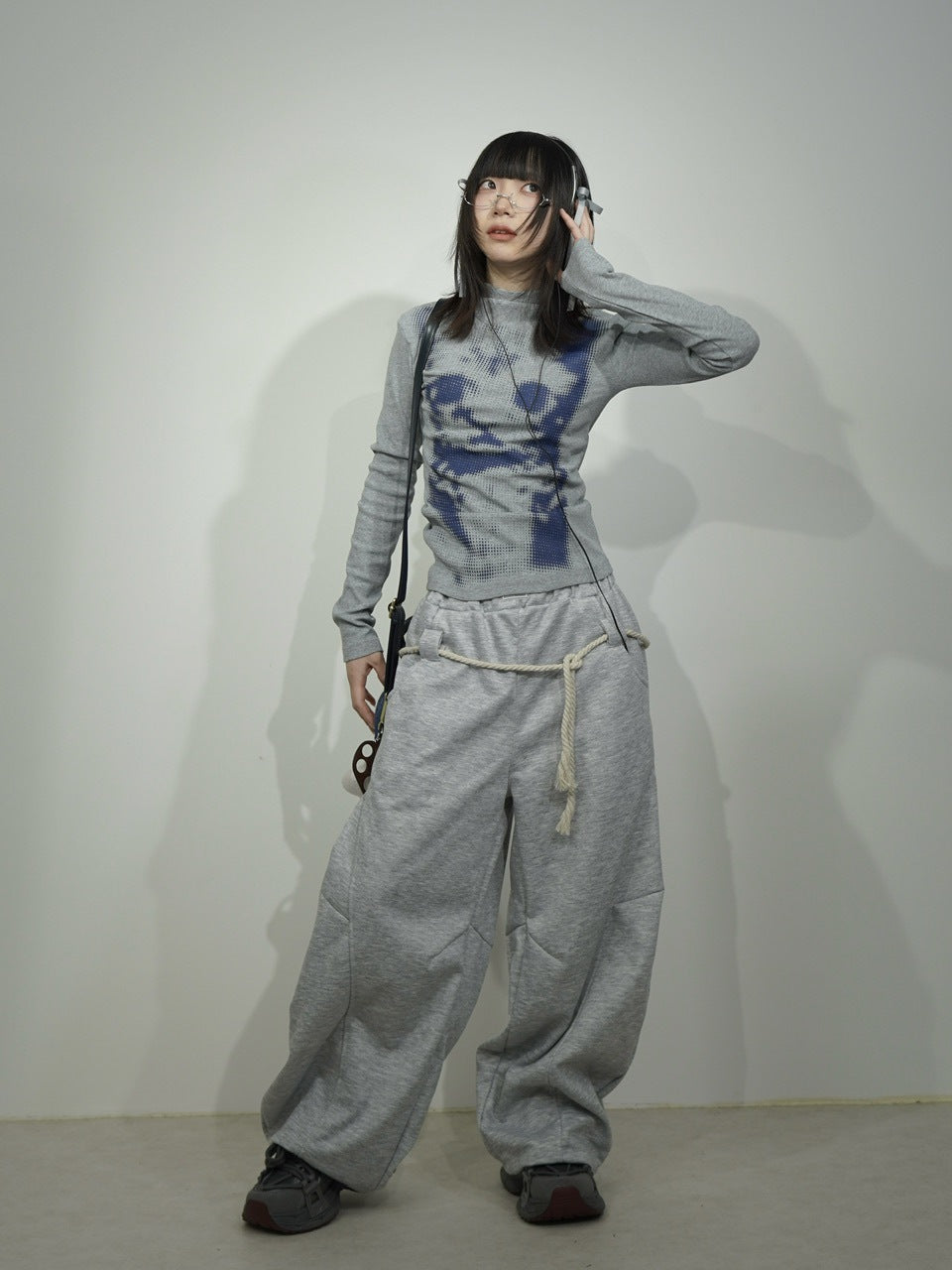 国際配送【Nerd out XU】mosaic cat long sleeve (2color)