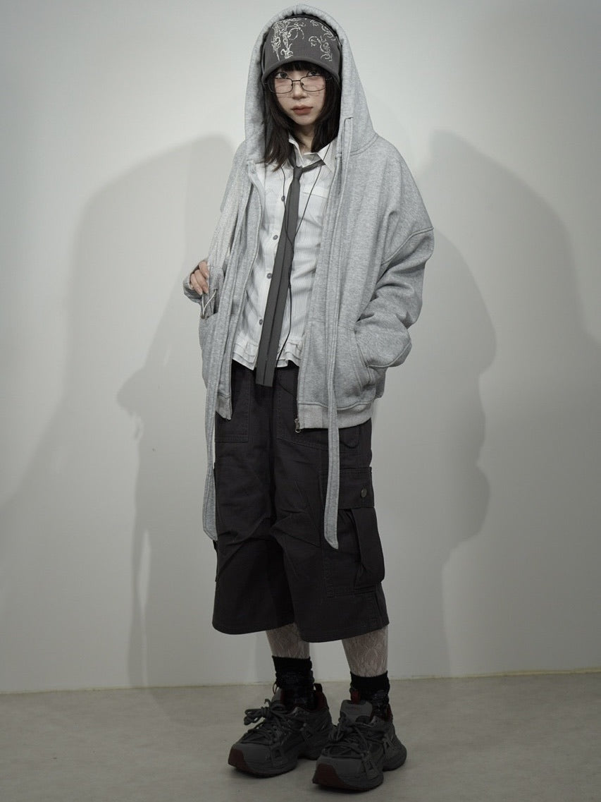 国際配送【Nerd out XU】tuck cargo half pants