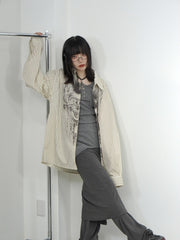 国際配送【Nerd out XU】Chaos stripe shirt