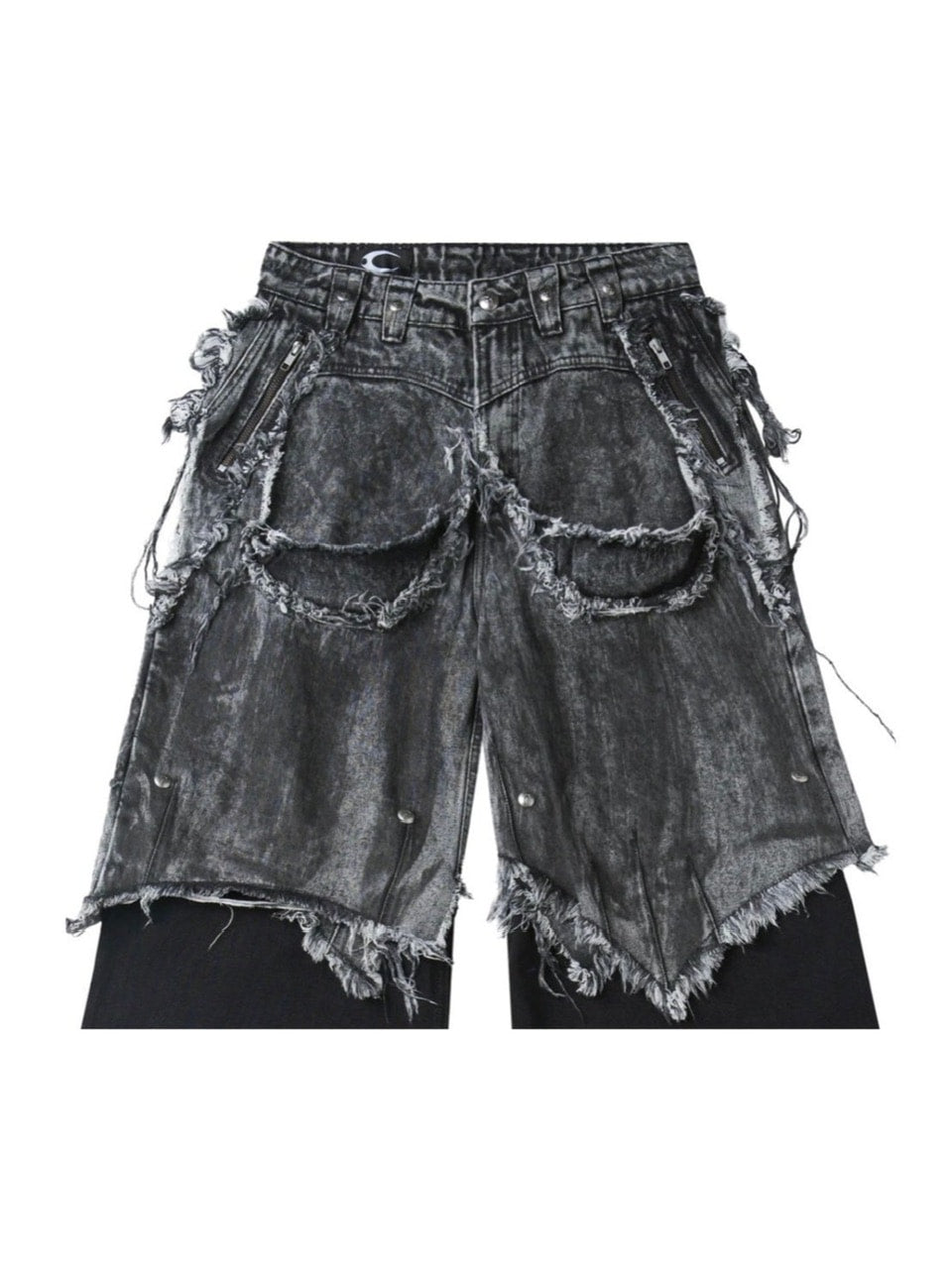 【Cozy world Wide】"005 CHAOS DREAM" WAXED GREY LAYER PANTS