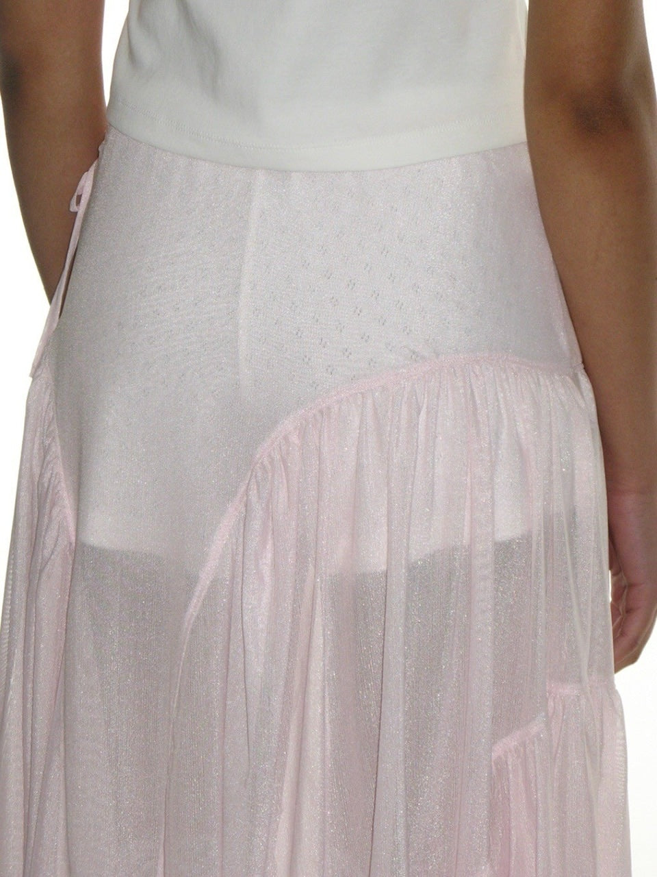 【CRANK】SHEER FRILL LAYERED SKIRT