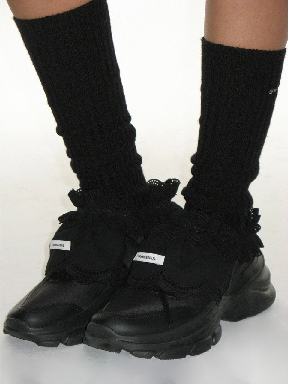【CRANK】COTTON FRILL SHOE COVER