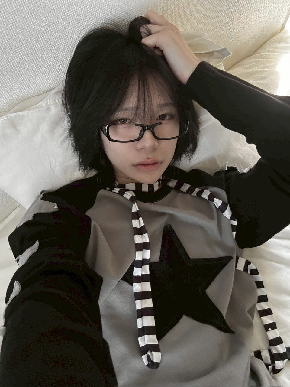 【LUV CODE】star raglan long sleeve tee