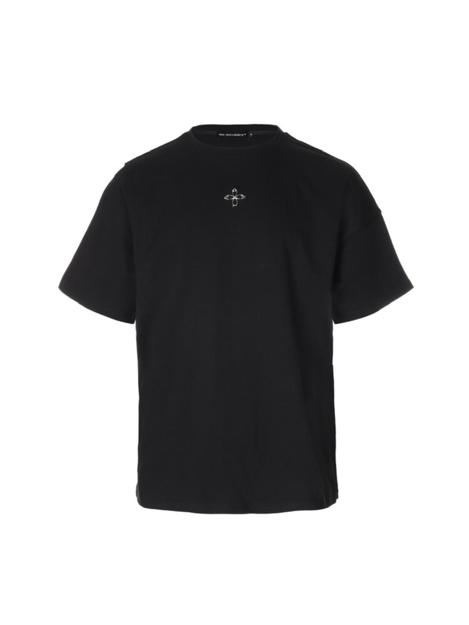 【SURGERY】unbalance metal clover logo T-shirts