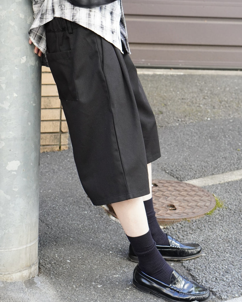 東京店WEB限定【Chikashitsu +】2tuck Bermuda pants (2color)