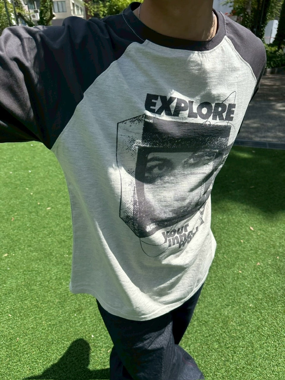 受注制【youll】explore raglan long sleeve tee