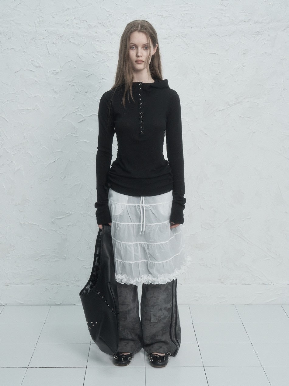 【SETUP‐EXE】FRILL CANCAN SKIRT