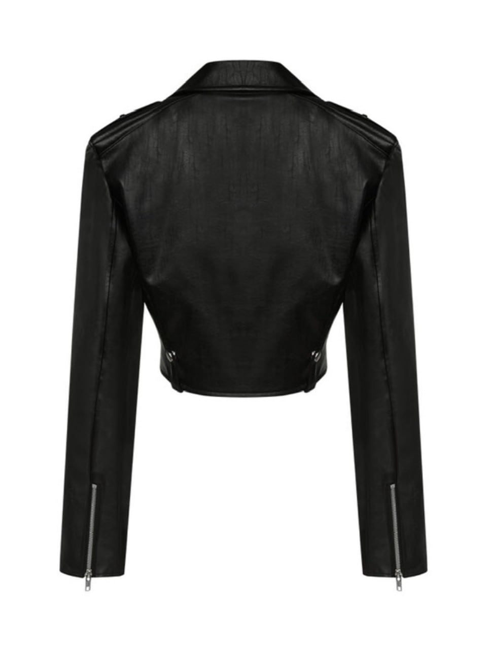 【NOT KNOWING】Curved Crop Rider Jacket / 【ノットノーイング】カーブクロップライダースジャケット