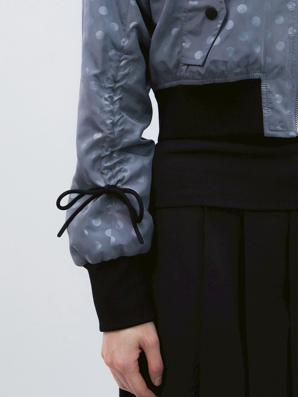 【TUOMIO】RIBBON DOT BOMBER