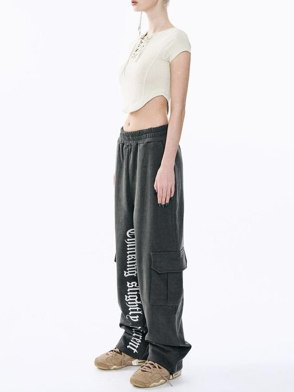 【ODDONEOUT】Washing pigment Vneck top / 【オッドワンアウト】ウォッシングピグメントVネック半袖Tシャツ