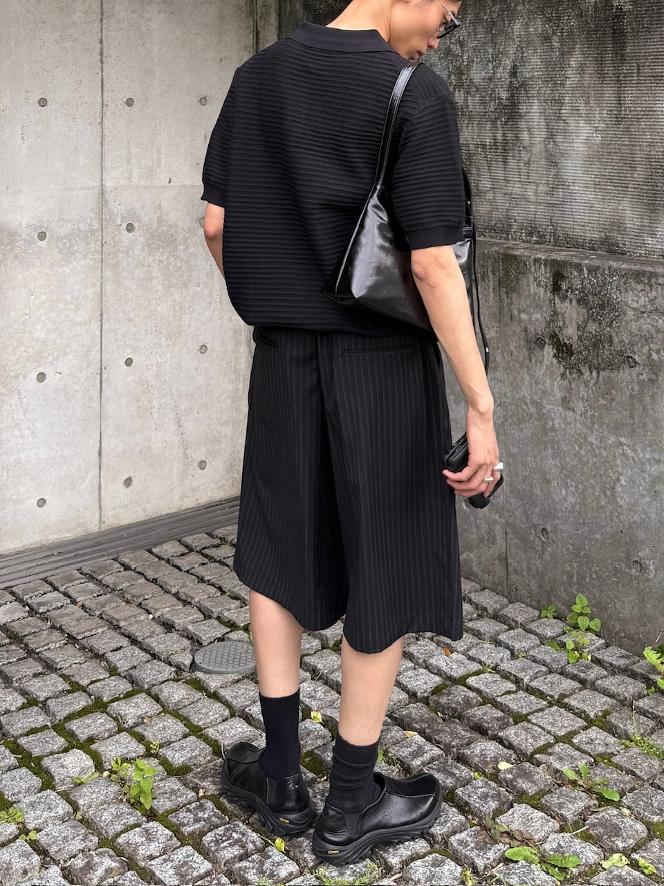 東京店WEB限定受注制【Chikashitsu +】Dry-Touch Rib Knit Polo (2color)