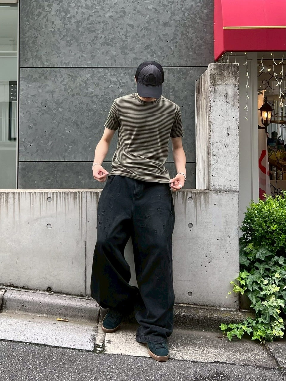 受注制【Chikashitsu +】tight fit border t-shirt (3color) / 【チカシツプラス】タイトフィットボーダー半袖Tシャツ