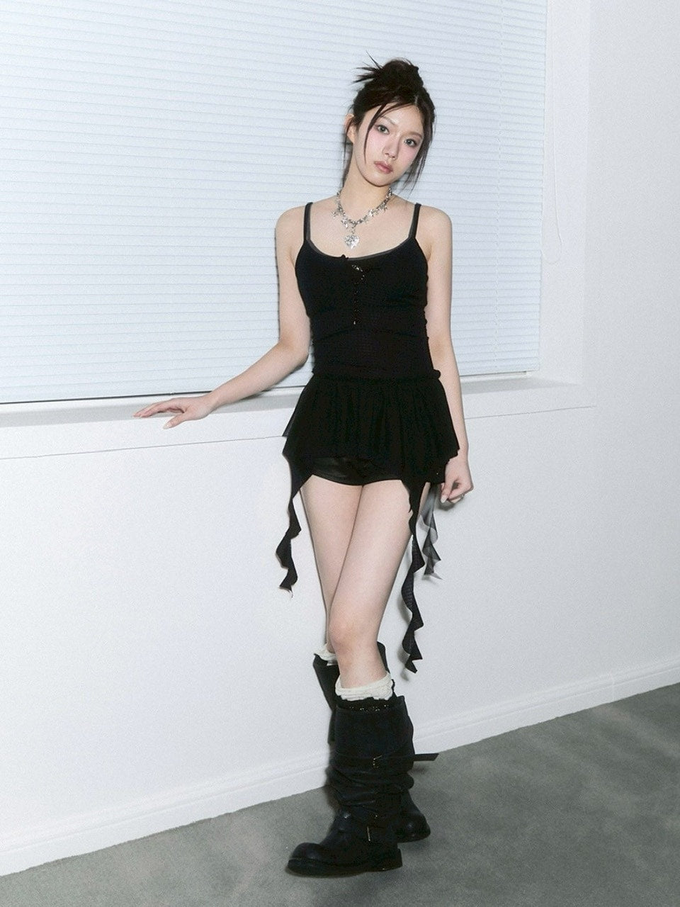 【CHERRYQUIRI】frill layered sleevless / 【チェリーキュリー】フリルレイヤードキャミソール