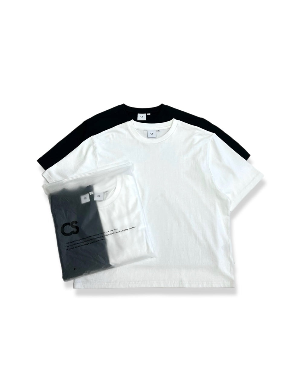 【CS】2-PIECE CROPPED PACK TEE