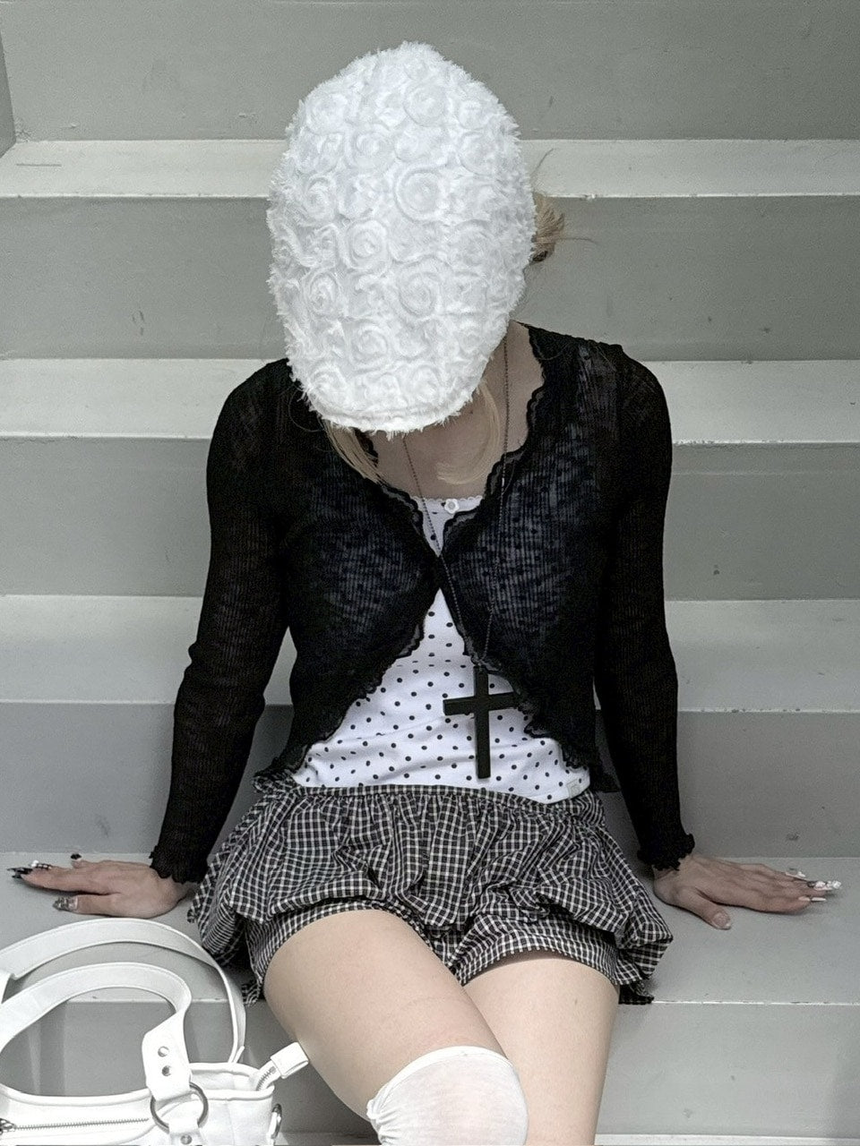 受注制【nmtc +】french frill cardigan (3color)