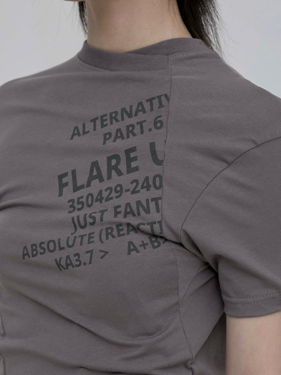 【FLAREUP】Asymmetrical Layered T-Shirt