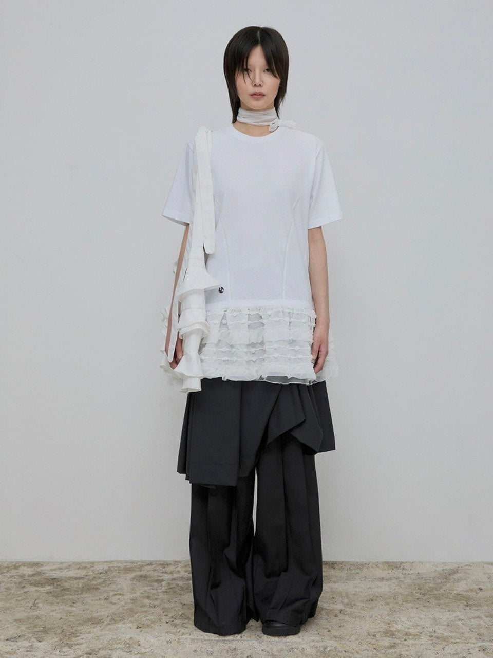 【FLAREUP】Layered Lace T-Shirt