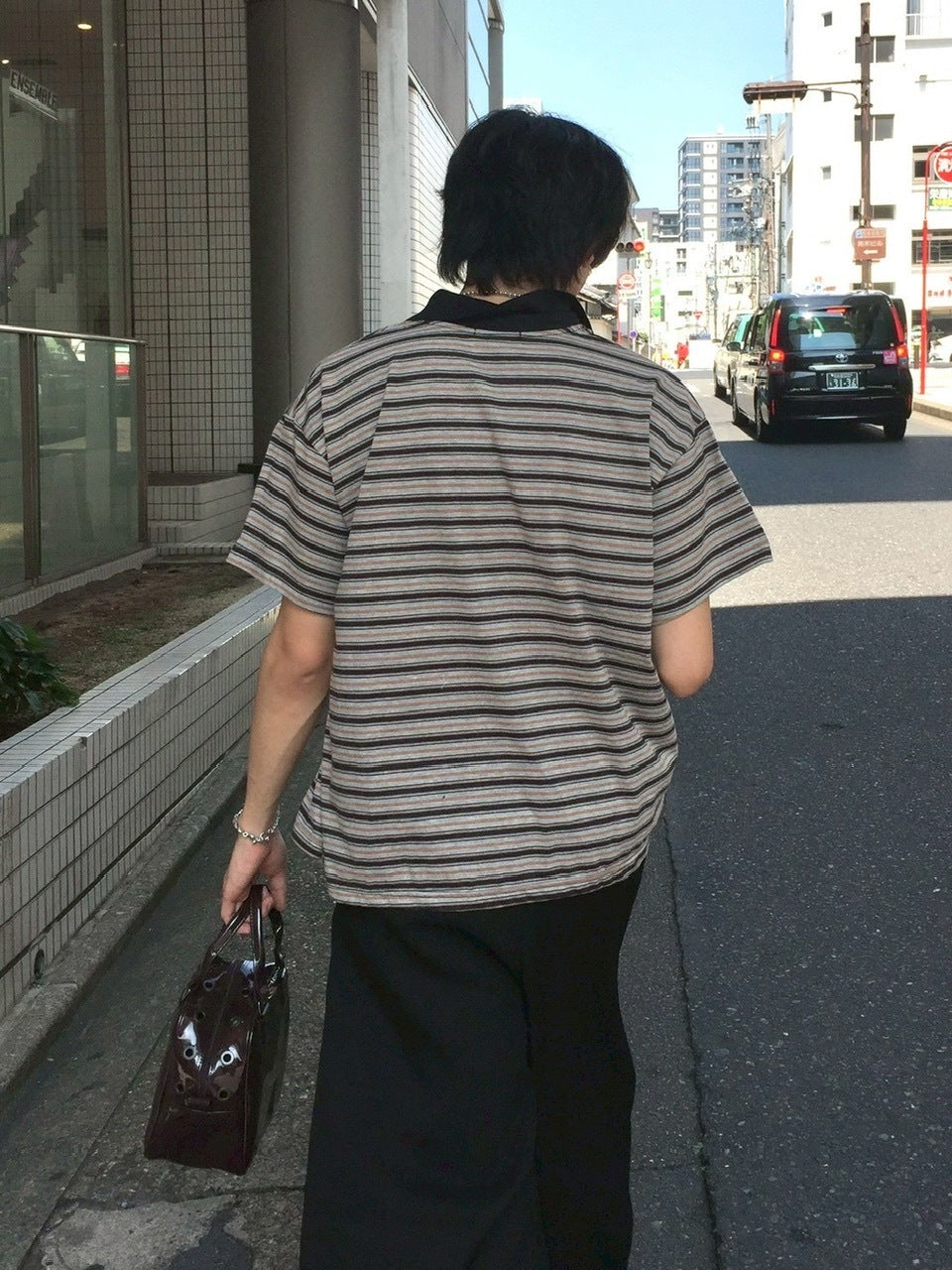 受注制【youll】cozy stripe polo tee (2color)