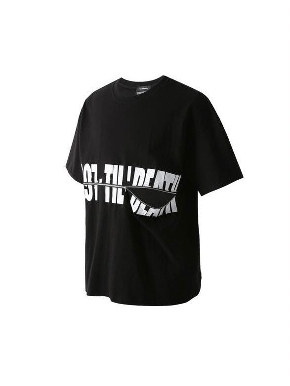 【roaringrad】LAYERED ZIPPER T-SHIRTS / 【ロアリングラド】レイヤードジッパーロゴ半袖Tシャツ