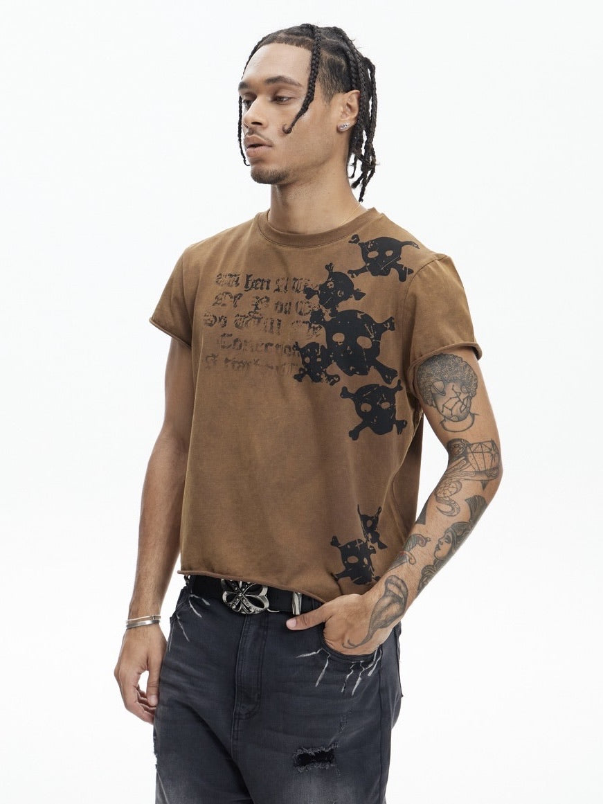 【DND4DES】SKULL WAISTCOAT T-SHIRT