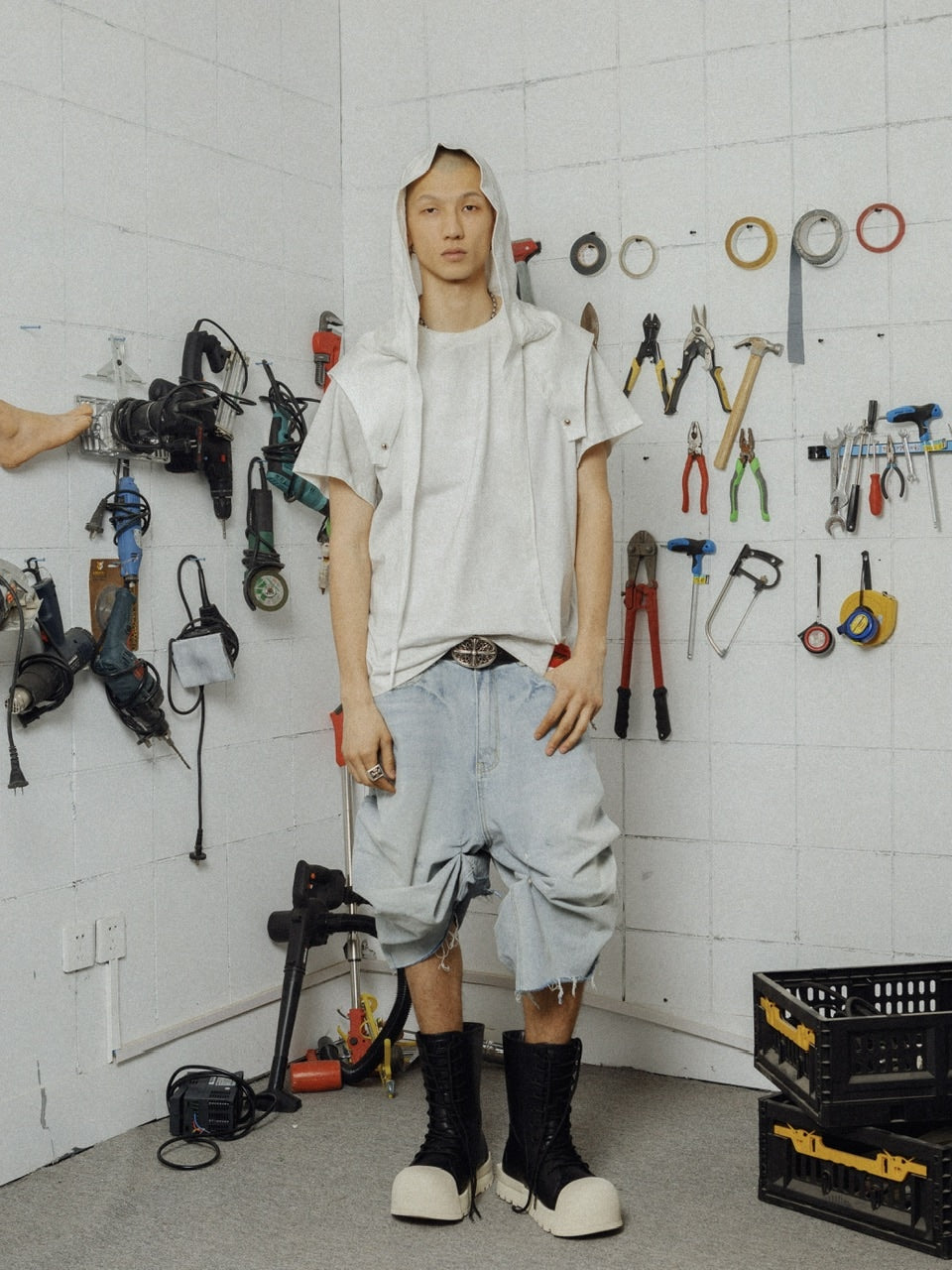 【F.V.V.O】R/F 1.0 IRONCLAD BEETLEPU BOOTS - MID TOP / 【フリーワールドオーダー(エフヴィーヴィーオー)】スニーカーライクミドルブーツ