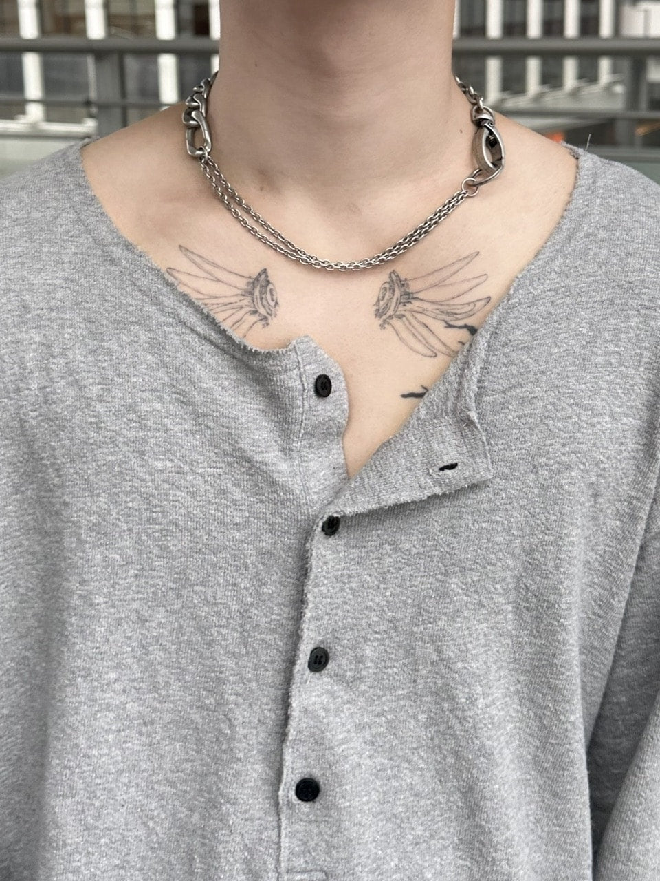 【CHIKASHITSU PLUS HIGH】Dual chain necklace