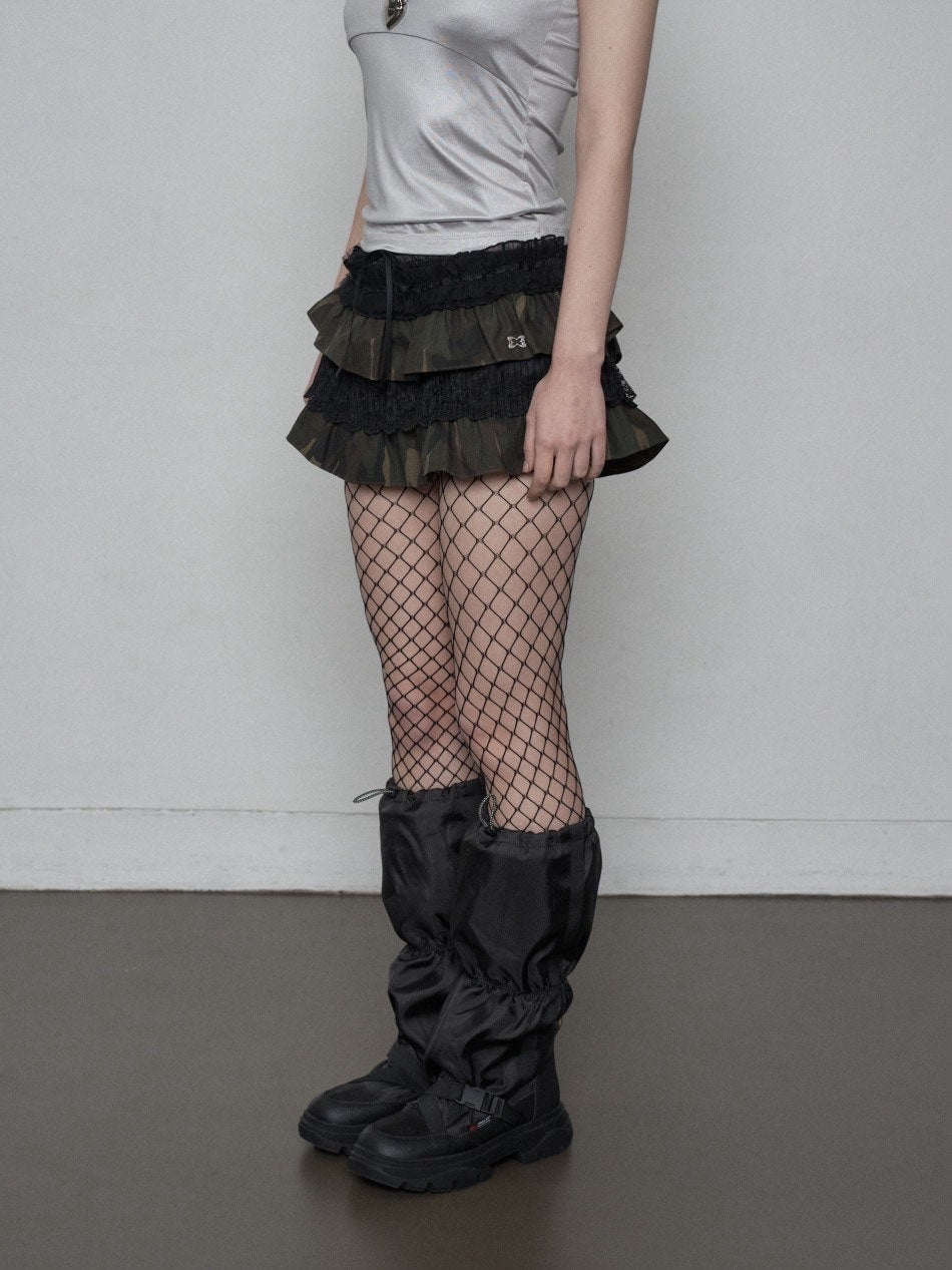 【SETUP‐EXE】TUTU MIX SKIRT PANTS / 【セットアップエグゼ】チュチュミックススカートパンツ