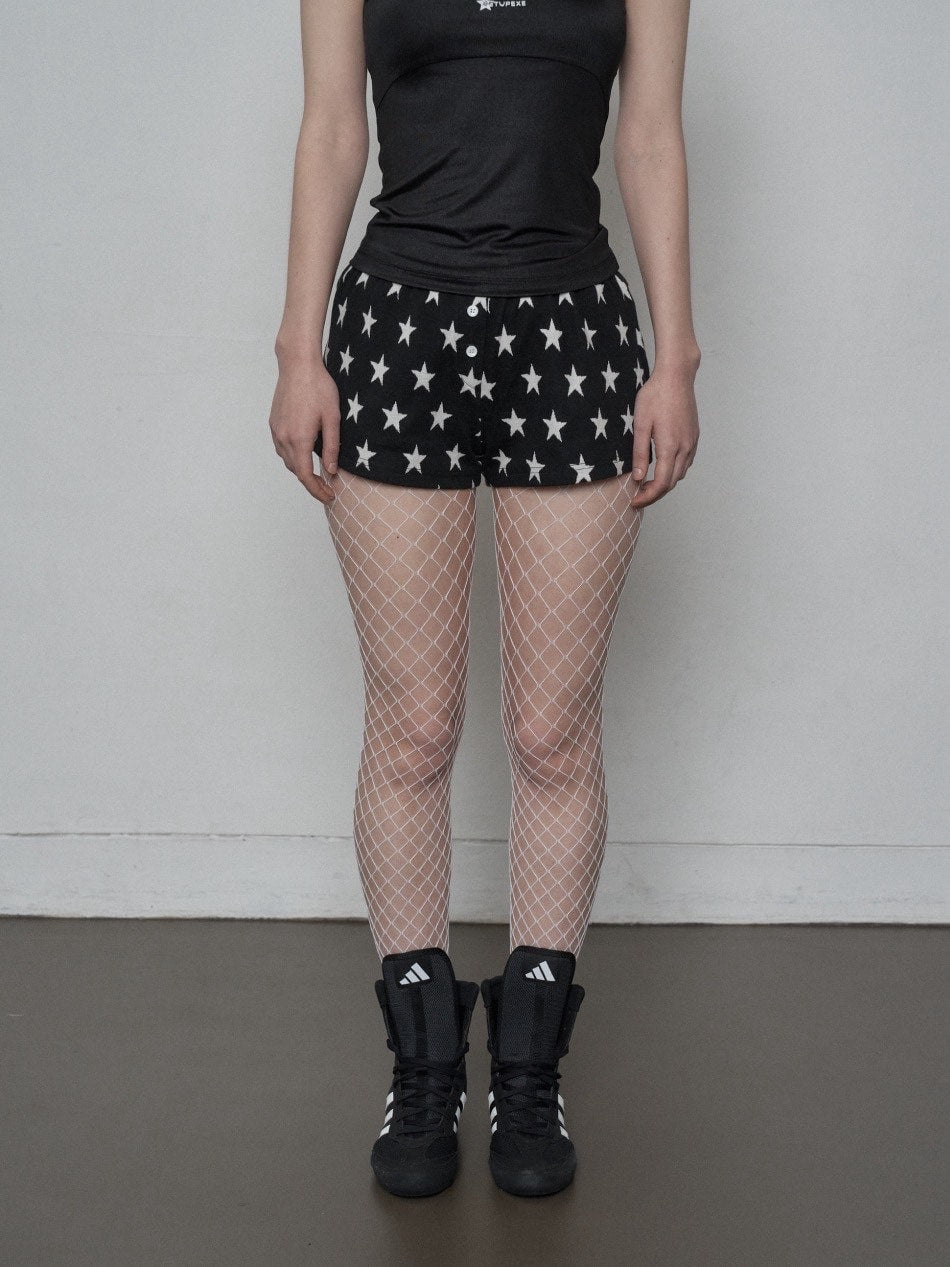 【SETUP‐EXE】STAR SHORT PANTS / 【セットアップエグゼ】スターショートパンツ