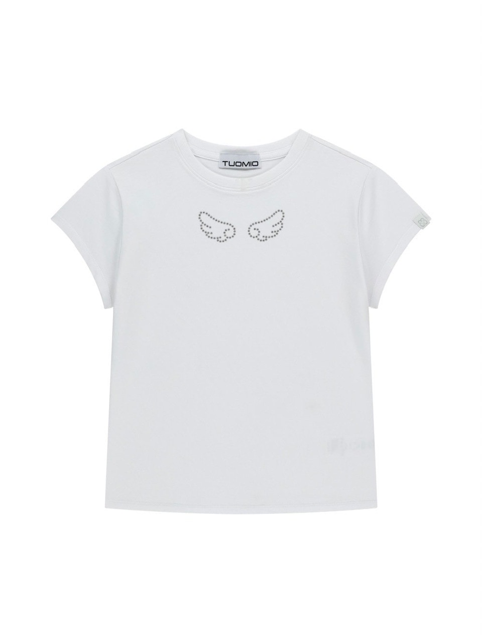 【TUOMIO】ANGEL STUD BABY T-SHIRT / 【トゥオミオ】エンジェルスタッズベイビー半袖Tシャツ