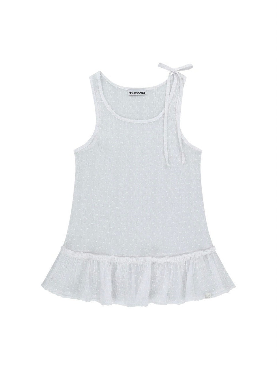 【TUOMIO】FRILL LAYERED DOT DRESS / 【トゥオミオ】フリルレイヤードドットワンピース