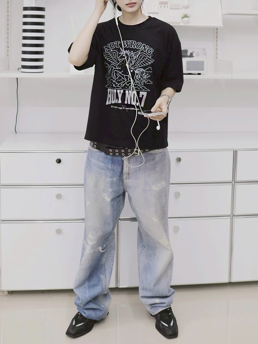 HOLY NUMBER 7】Graphics Archive Short Sleeve T-Shirt 4 – PRESSING