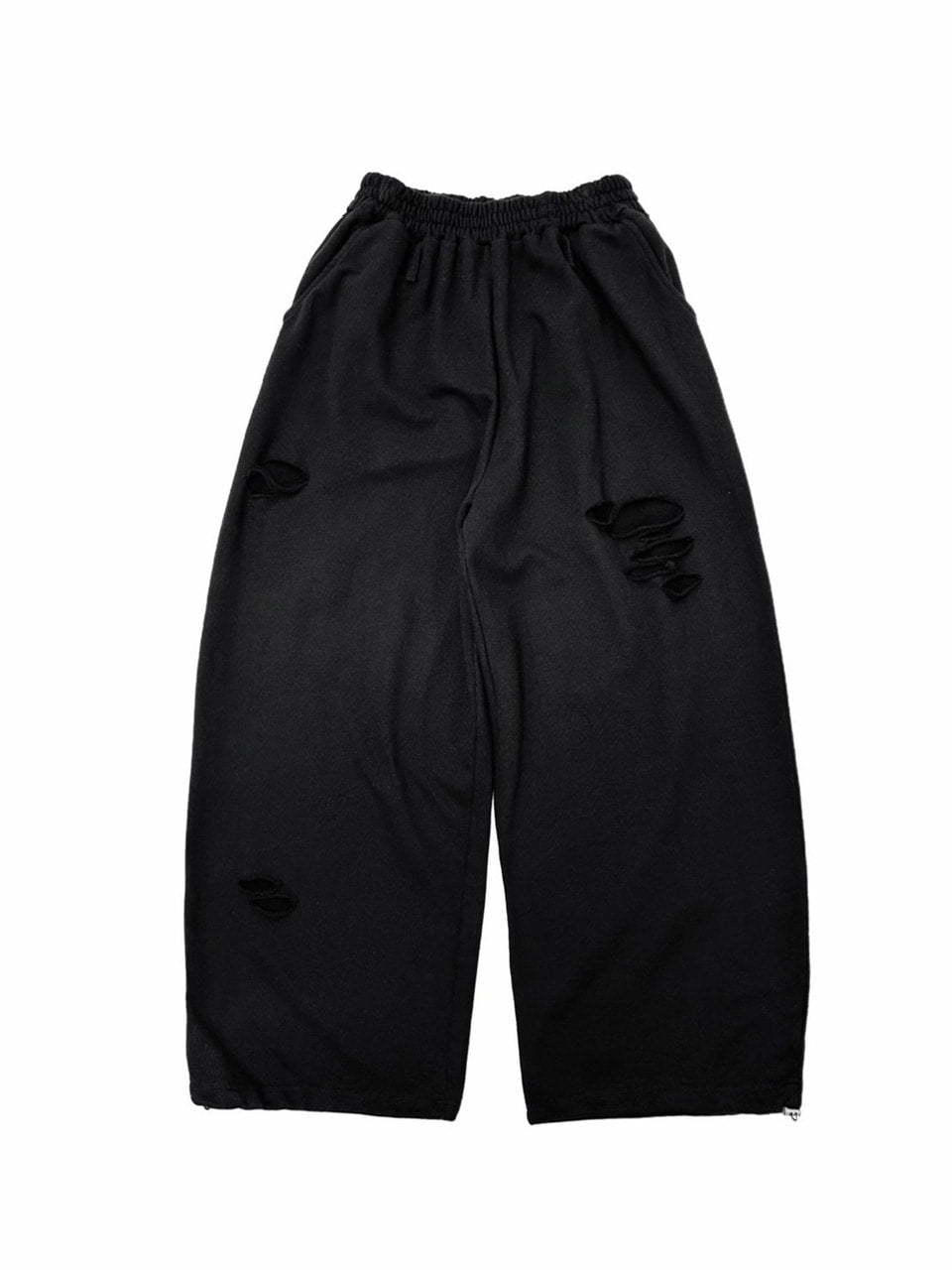 【Chikashitsu +】full length damage sweat pants / 【チカシツプラス】フルレングスダメージスウェットパンツ (3color)