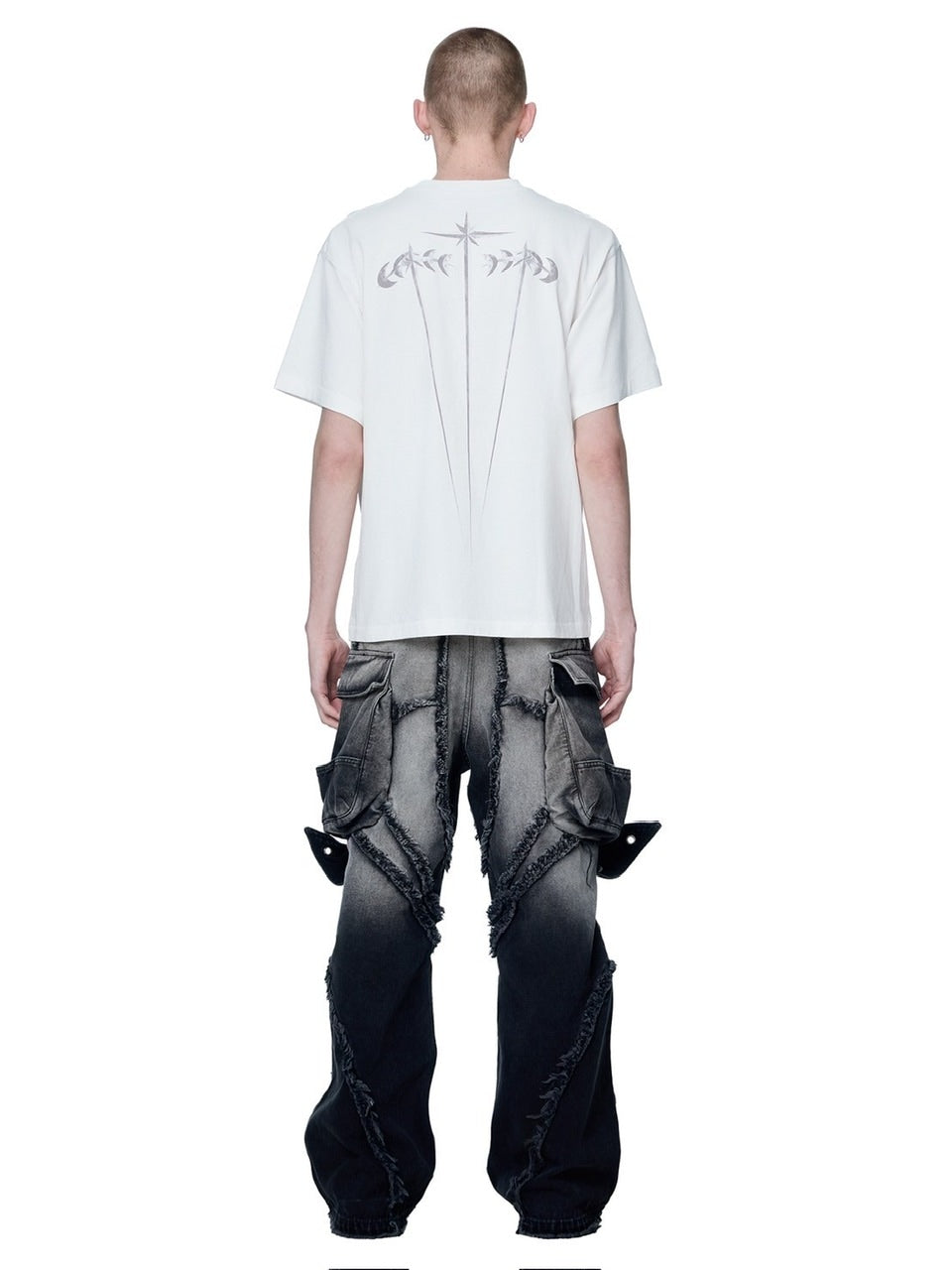 【The Boy Has No Patience】LUMINOUS DAWN PEARL ARMOR TEE / 【ザボーイハズノーペーシェンス】パールアーマーデザイン半袖Tシャツ