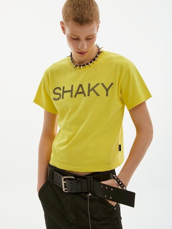 【ESC STUDIO】shaky t-shirt/ 【イーエスシーステュディオ】シェイキーロゴ半袖Tシャツ