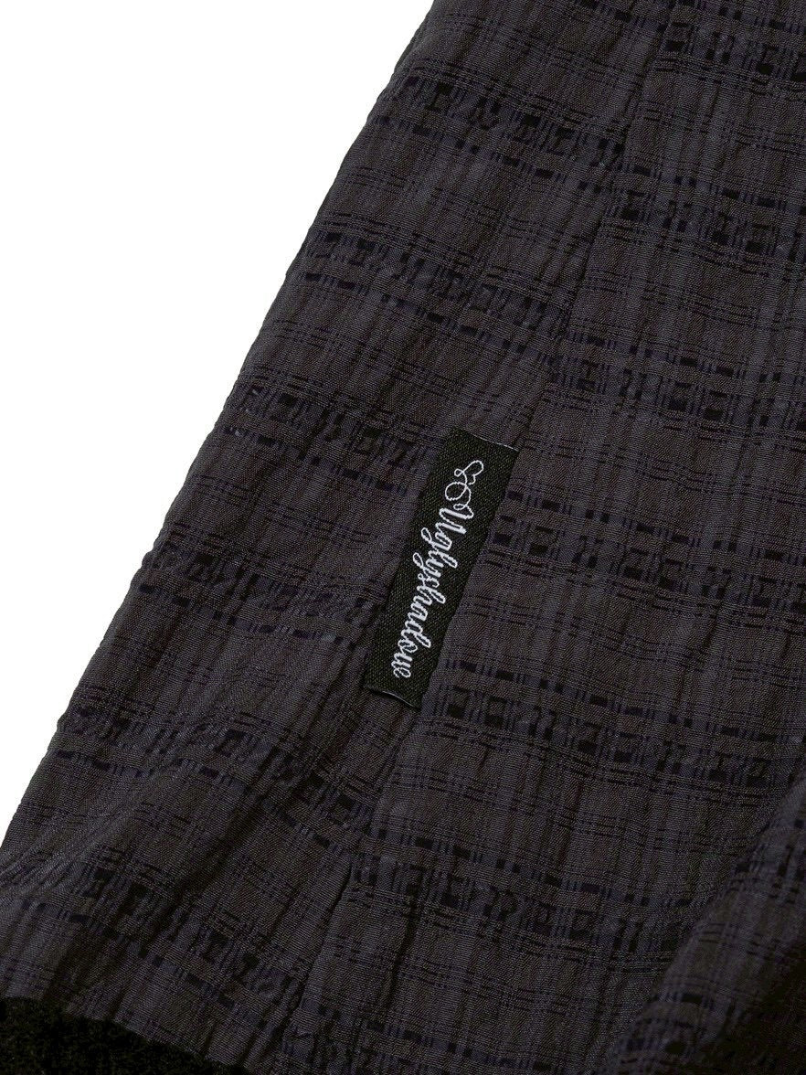 【Uglyshadow】CHECK SHIRRING BLOUSE / 【アグリーシャドウ】チェックシャーリングノースリーブブラウス