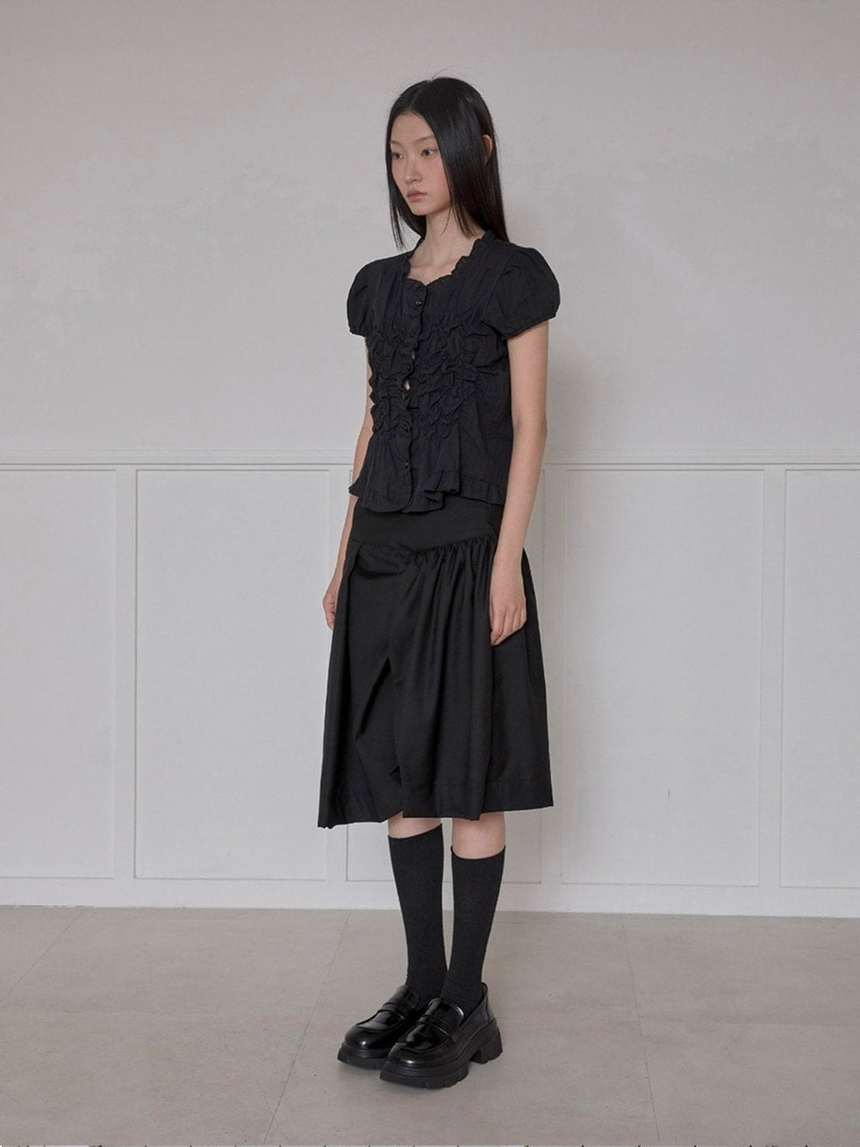 【FLAREUP】Saya Frill Puff Blouse
