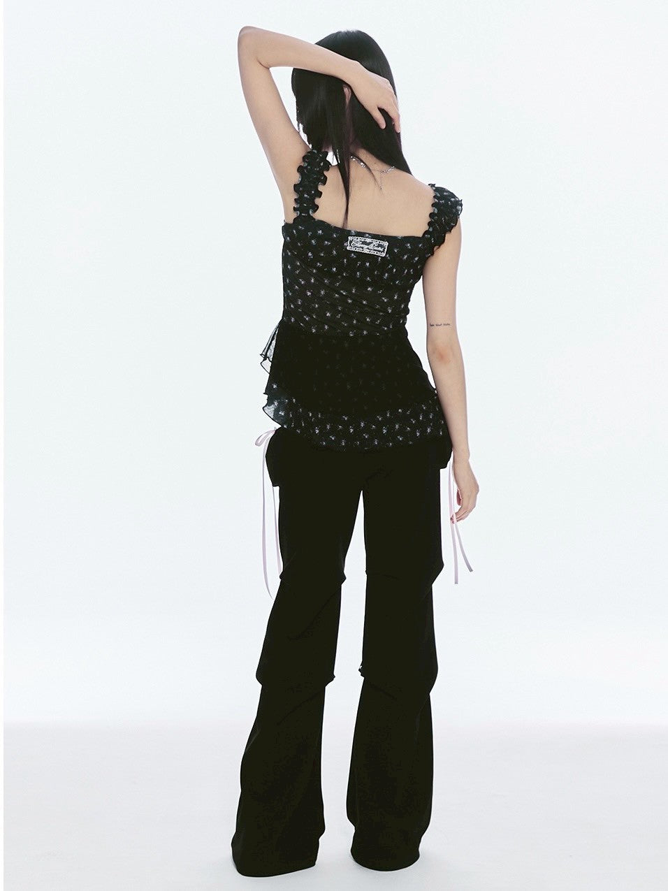 【CHERRYQUIRI】misty ruffle layered sleeveless